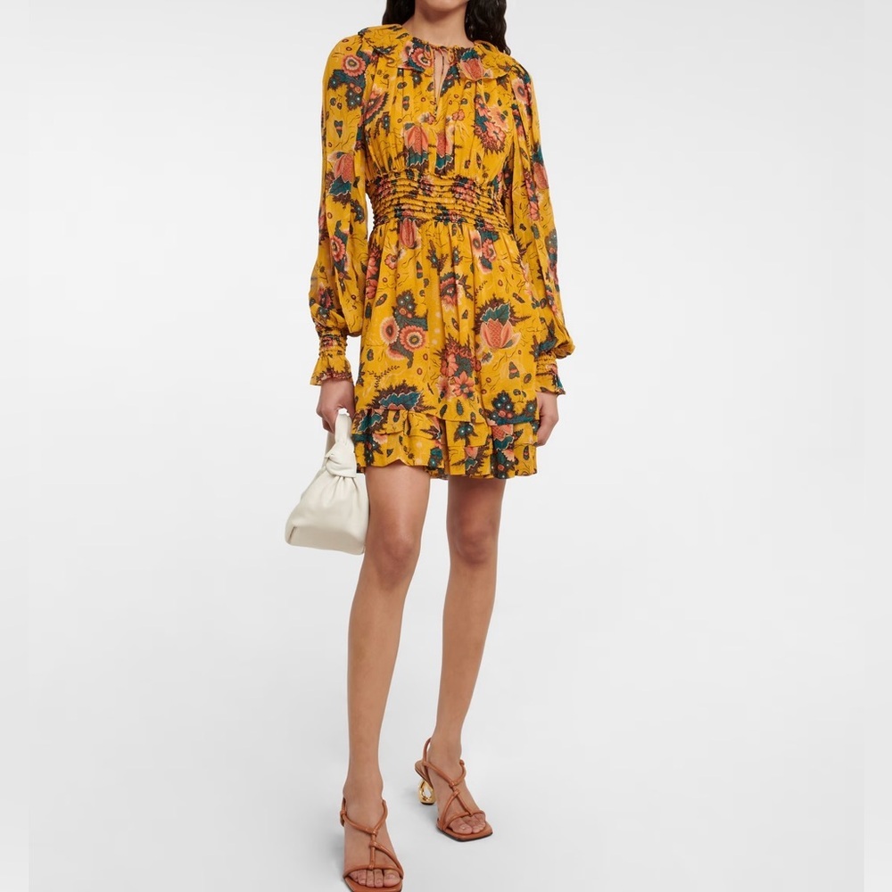 Ulla Johnson Adara Waterlily Yellow Dress Size 0 NWT - Picture 1 of 16